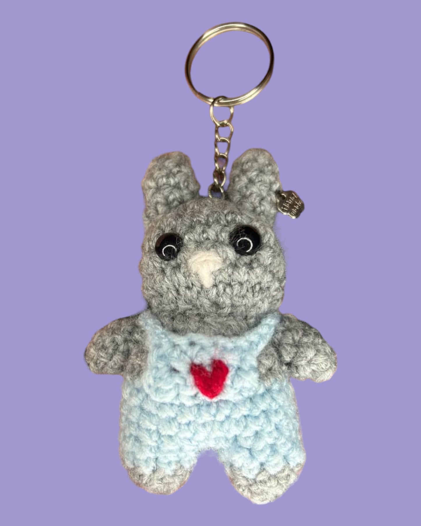 Crochet couple keychain bunnies